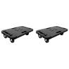 Transport Trolleys 2 pcs Black Polypropylene 300 kg Quantity in Package 2 