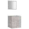 Stylish 2 Piece Bathroom Furniture Set - Concrete Grey