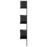 Stylish High Gloss Black Wall Corner Shelf - 20x20x127.5 cm