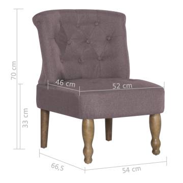 Elegant Taupe French Chair - Timeless Home Style | HipoMarket