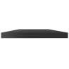 High Gloss Black Bookshelf Boards - 4 pcs | Hipomarket UK