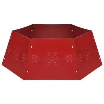 Red Christmas Tree Skirt Ø68x25 cm - Holiday Charm