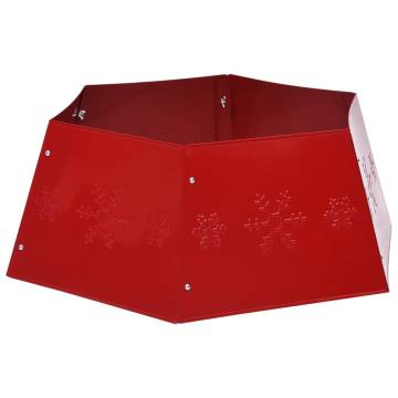 Red Christmas Tree Skirt Ø68x25 cm - Holiday Charm