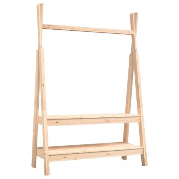 Solid Wood Pine Clothes Rack - 100x45.5x150 cm | Hipomarket