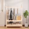 Solid Wood Pine Clothes Rack - 100x45.5x150 cm | Hipomarket