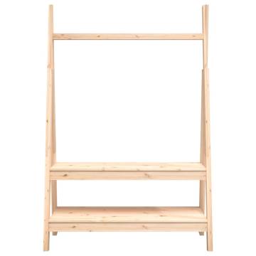 Solid Wood Pine Clothes Rack - 100x45.5x150 cm | Hipomarket