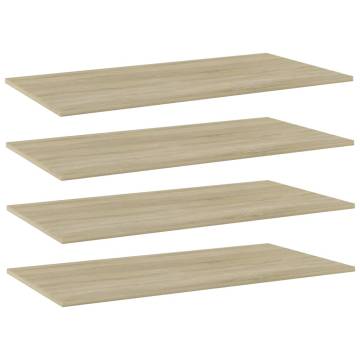 Bookshelf Boards - 4 pcs Sonoma Oak | Hipomarket UK