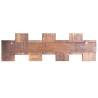 Coat Rack with 7 Hooks - Solid Reclaimed Wood - Vintage Style