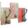 Coat Rack with 7 Hooks - Solid Reclaimed Wood - Vintage Style