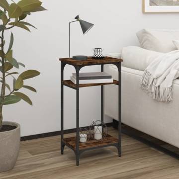 Stylish Smoked Oak Side Table | 40x30x75 cm | Hipomarket