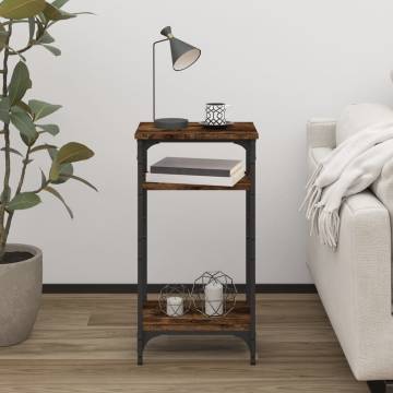 Stylish Smoked Oak Side Table | 40x30x75 cm | Hipomarket