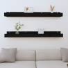 Wall Shelves 2 pcs Black 110x12x9 cm Solid Wood Pine Colour black Size 110 x 12 x 9 cm Quantity in Package 1 Number of Pieces 