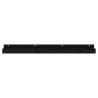 Wall Shelves 2 pcs Black - Solid Pine Wood | Hipomarket