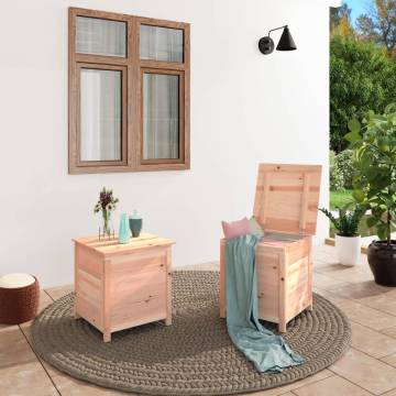 Outdoor Cushion Box 50x50x56 cm - Solid Fir Wood Storage