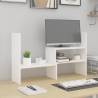 Monitor Stand White (39-72)x17x43 cm Solid Wood Pine Colour white 