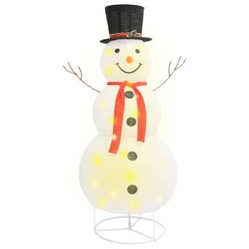 Decorative Christmas Snowman Figure - LED 180cm Luxury Fabric