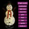 Decorative Christmas Snowman Figure - LED 180cm Luxury Fabric