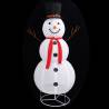 Decorative Christmas Snowman Figure - LED 180cm Luxury Fabric