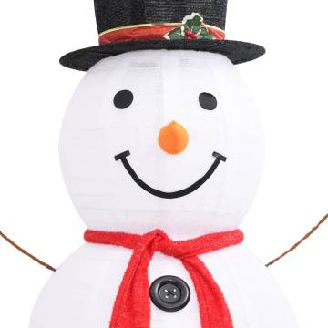 Decorative Christmas Snowman Figure - LED 180cm Luxury Fabric