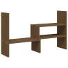 Monitor Stand Honey Brown - Solid Wood Pine | Hipo Market