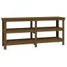 Honey Brown Solid Wood Pine Work Bench - 181x50x80 cm