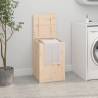 Laundry Box 44x44x66 cm Solid Wood Pine Colour natural Size 44 x 44 x 66 cm Quantity in Package 1 