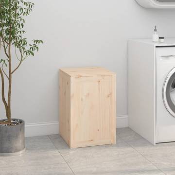 Laundry Box 44x44x66 cm | Solid Wood Pine - Hipomarket