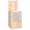 Laundry Box 44x44x66 cm | Solid Wood Pine - Hipomarket