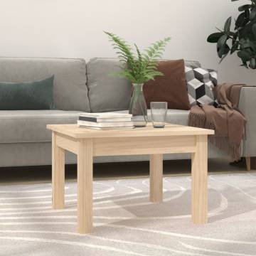 Elegant Solid Pine Coffee Table - 45x45x30 cm | HipoMarket