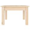 Elegant Solid Pine Coffee Table - 45x45x30 cm | HipoMarket