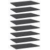 Bookshelf Boards 8 pcs Grey 60x40x1.5 cm Engineered Wood Colour grey Size 60 x 40 x 1.5 cm Quantity in Package 8 