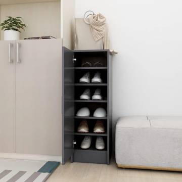 Shoe Cabinet Grey 32x35x92 cm - Stylish Storage Solution