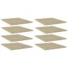 Bookshelf Boards 8 pcs Sonoma Oak 40x50x1.5 cm Engineered Wood Colour sonoma oak Size 40 x 50 x 1.5 cm Quantity in Package 8 