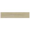 Bookshelf Boards 4 pcs Sonoma Oak - Quality Engineered Wood