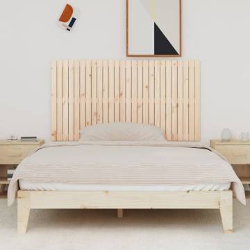 Elegant Solid Wood Pine Wall Headboard - 166x3x90 cm