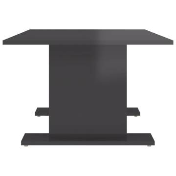 Modern High Gloss Grey Coffee Table | HipoMarket UK