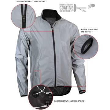 Avento Reflective Running Jacket Men XXL | Hipomarket UK