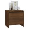 Stylish Brown Oak Bedside Cabinets - Set of 2 | HipoMarket