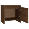 Stylish Brown Oak Bedside Cabinets - Set of 2 | HipoMarket