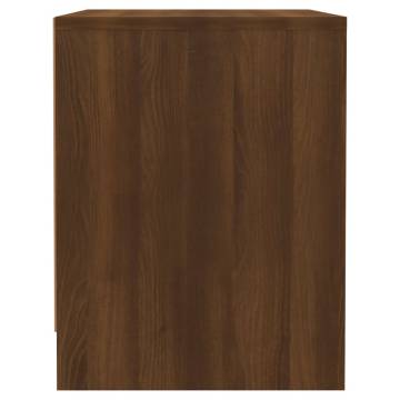 Stylish Brown Oak Bedside Cabinets - Set of 2 | HipoMarket