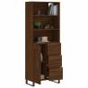 Elegant Highboard in Brown Oak - Stylish Storage Solution