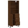 Elegant Highboard in Brown Oak - Stylish Storage Solution