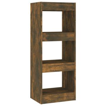 Book Cabinet Room Divider Smoked Oak | Stylish Storage Solution