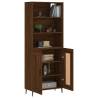 Highboard Brown Oak | Stylish Engineered Wood Storage Cabinet