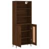 Highboard Brown Oak | Stylish Engineered Wood Storage Cabinet