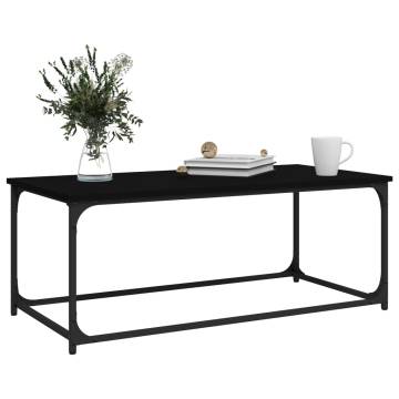 Black Coffee Table 102x50x40 cm - Elegant & Sturdy Design