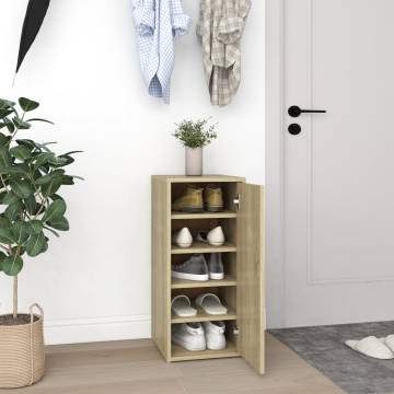 Shoe Cabinet Sonoma Oak - Stylish Storage Solution | HipoMarket