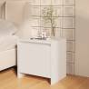 Bedside Cabinet White 45x34x44.5 cm Engineered Wood Colour white Quantity in Package 1 