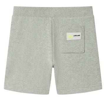 Kids' Shorts with Drawstring - Light Khaki Melange | HipoMarket