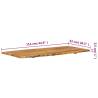 Solid Acacia Wood Bathroom Vanity Top | 114x52 cm - HipoMarket